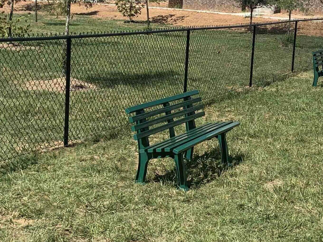 Black chain link fence — Thomas Fence, Fayetteville, Arkansas