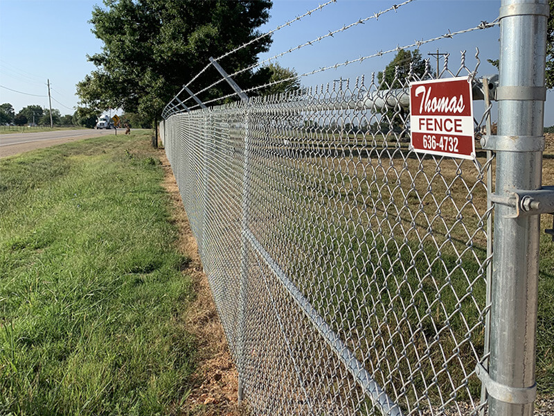 Commercial chain link fence — Thomas Fence, Bentonville, Arkansas