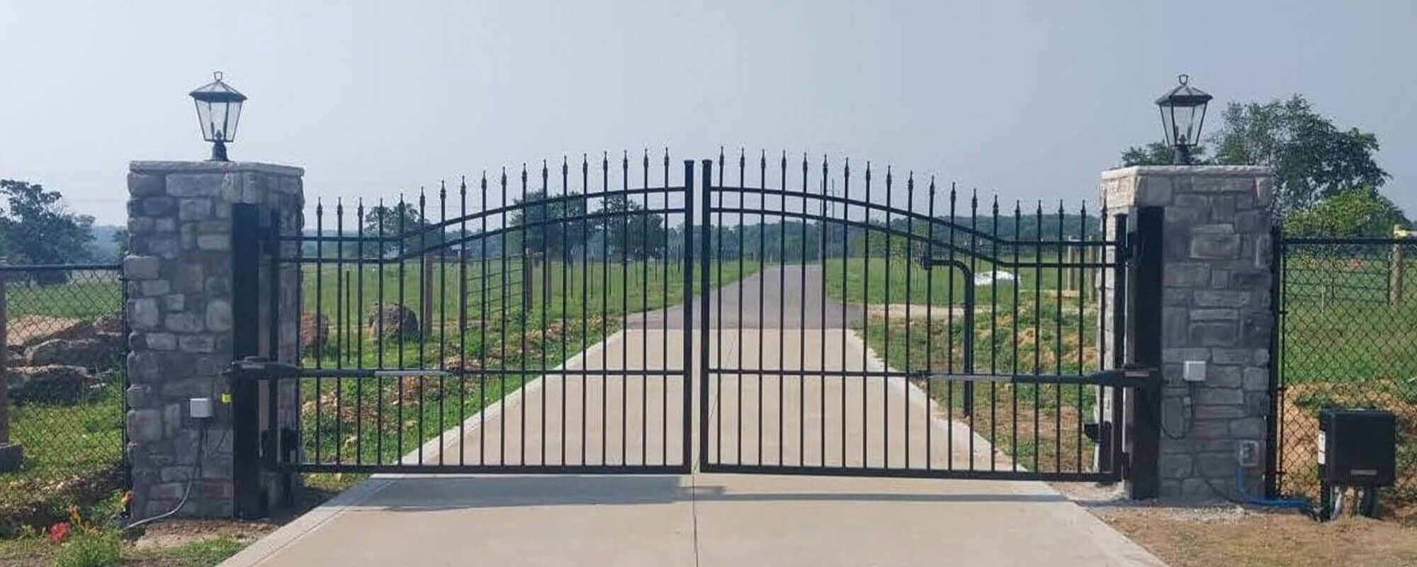 Residential ornamental gate — Thomas Fence, Bentonville, Arkansas