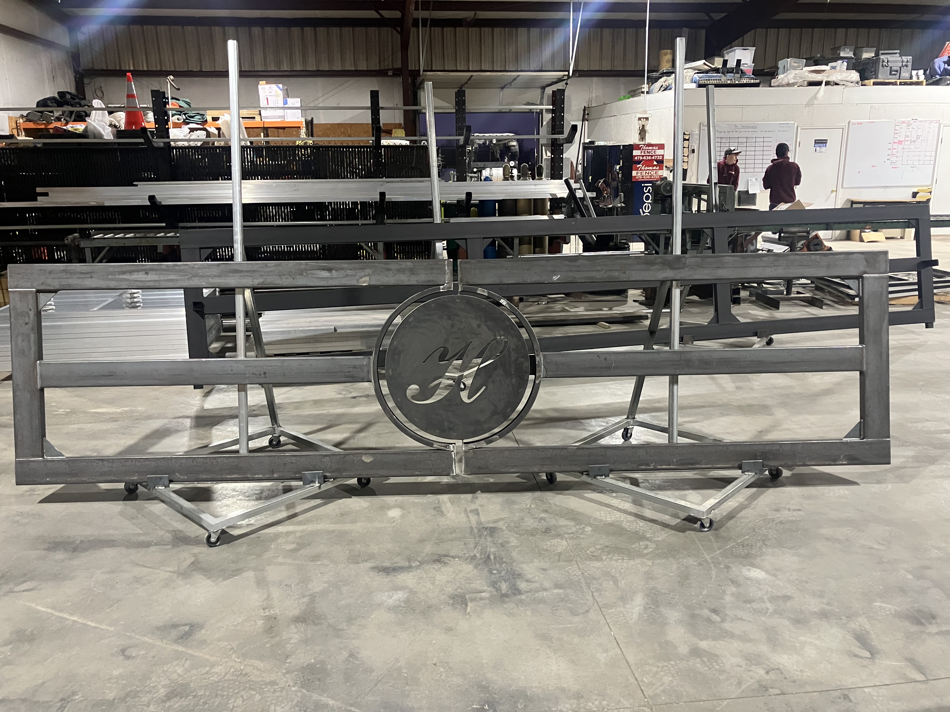 Residential swing rail gate — Thomas Fence, Springdale, Arkansas