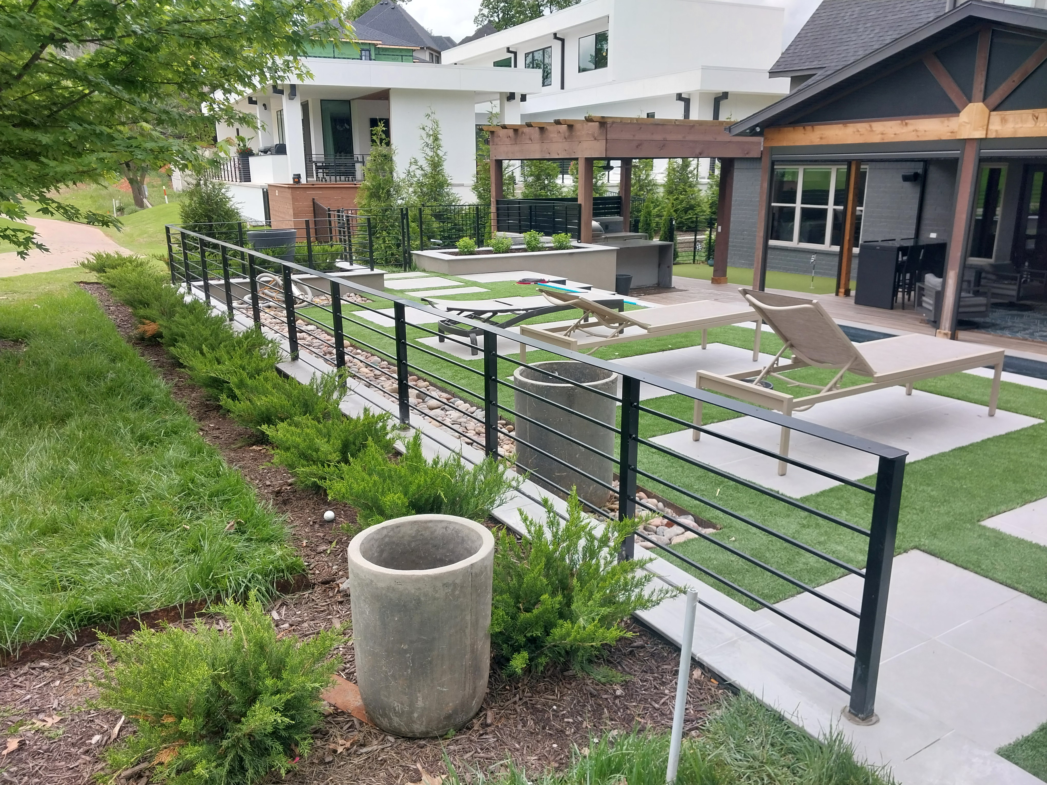 Pool area railing — Thomas Fence, Rogers, Arkansas