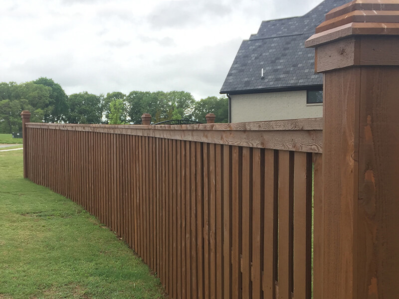 Wood privacy fence — Thomas Fence, Bentonville, Arkansas