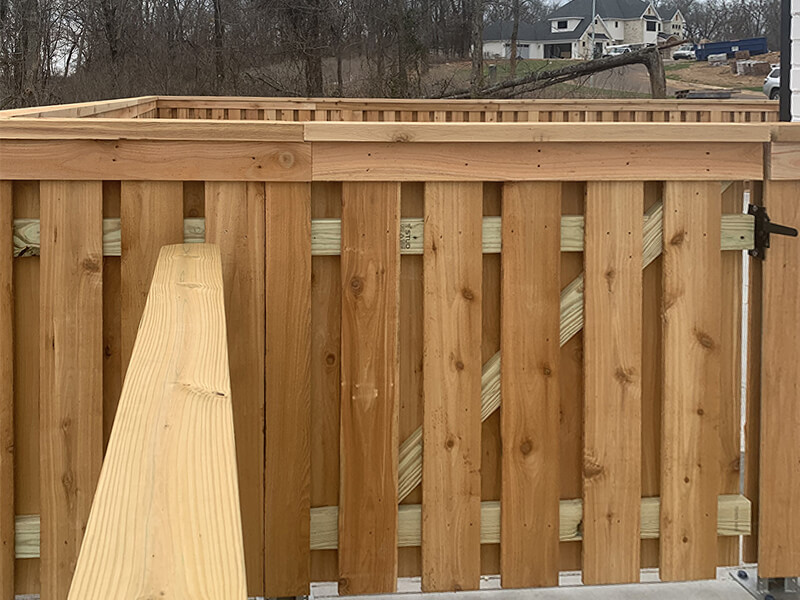 Residential wood fence — Thomas Fence, Bentonville, Arkansas